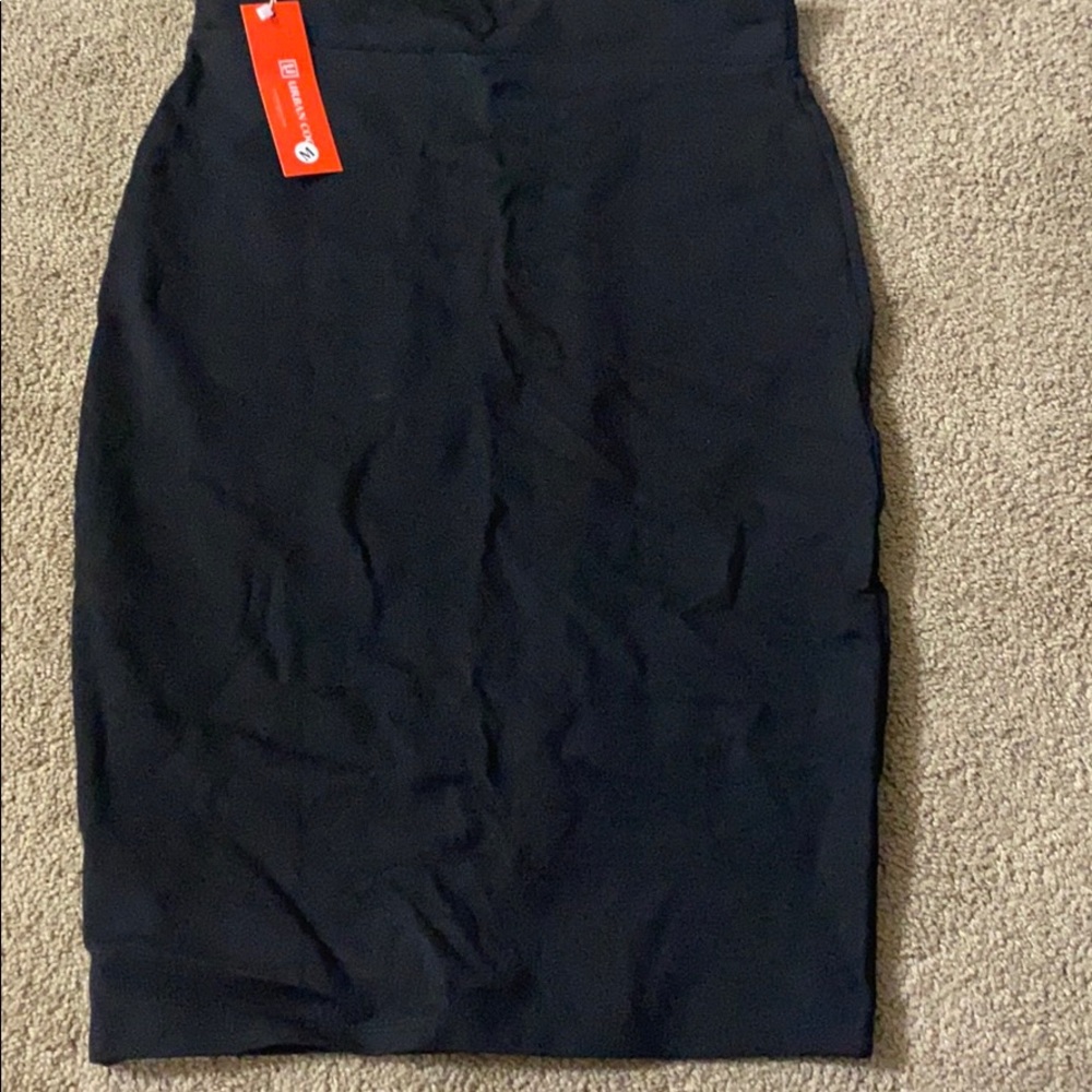 Black pencil skirt